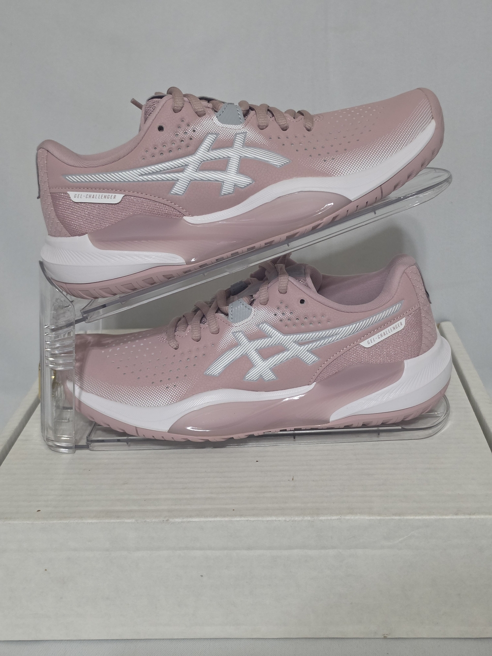 ASICS Women's Pink Athletic Running Shoes with White Accents
